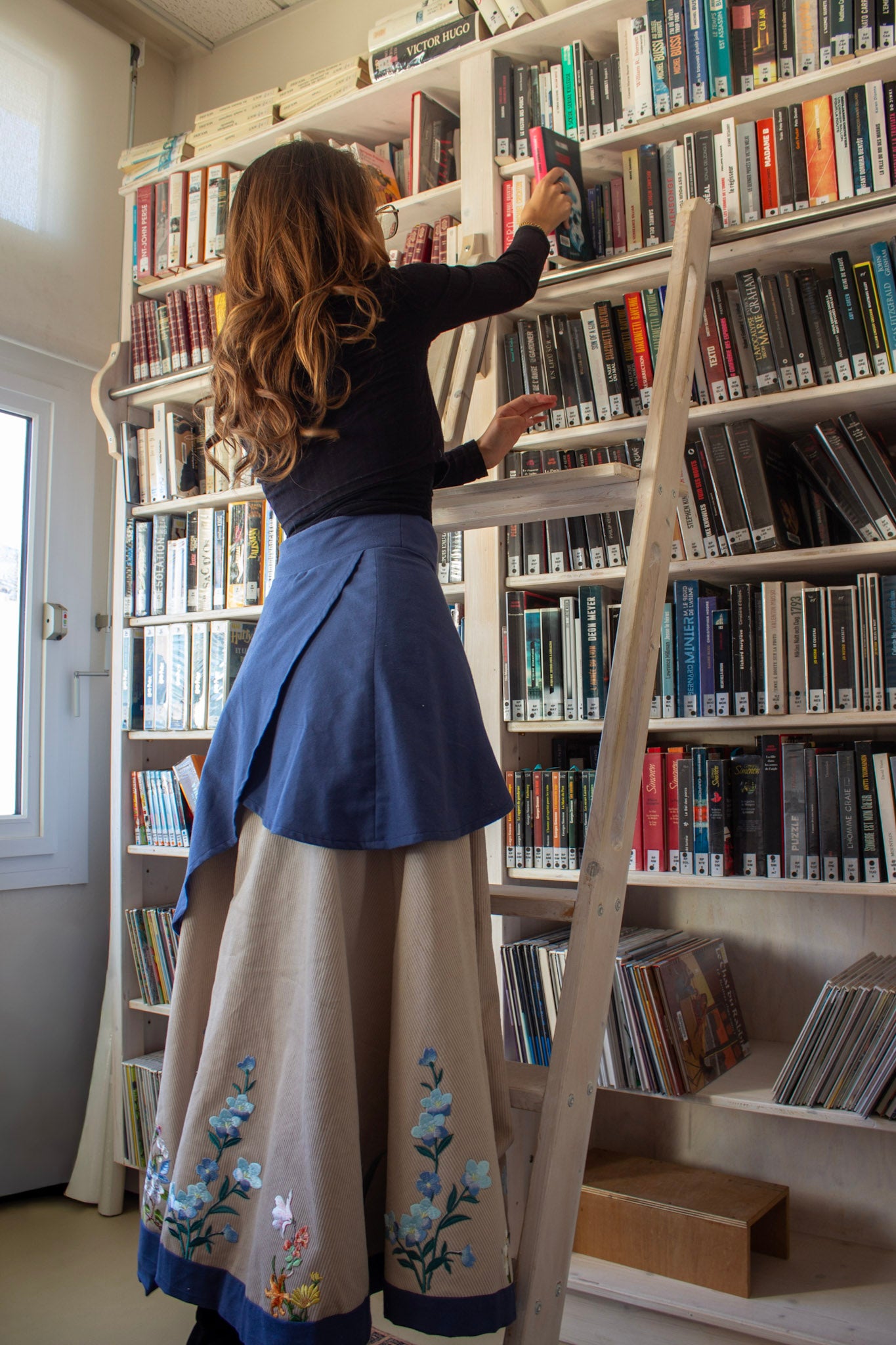 Jupe "Bleu silvestre"