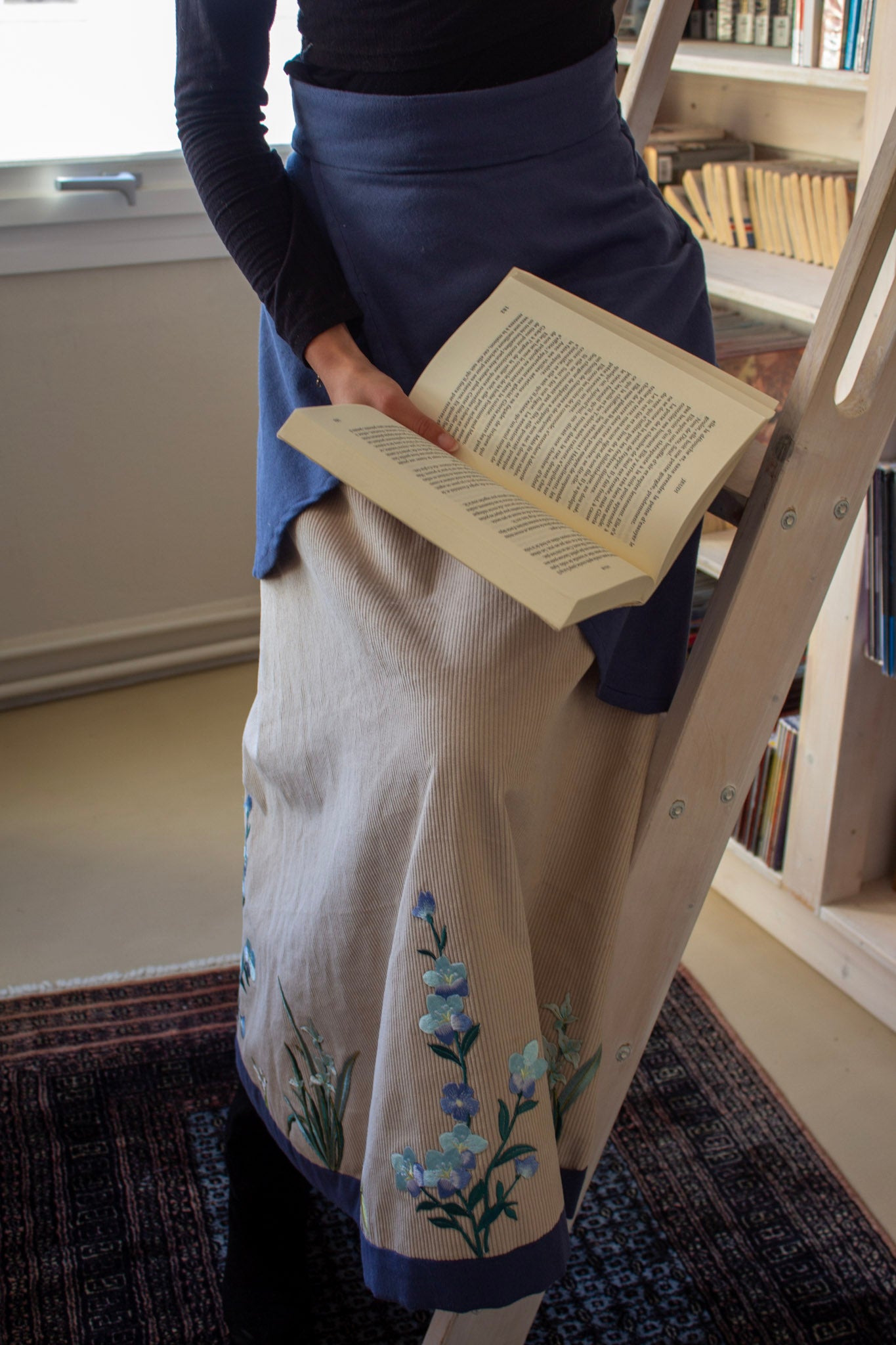 Jupe "Bleu silvestre"