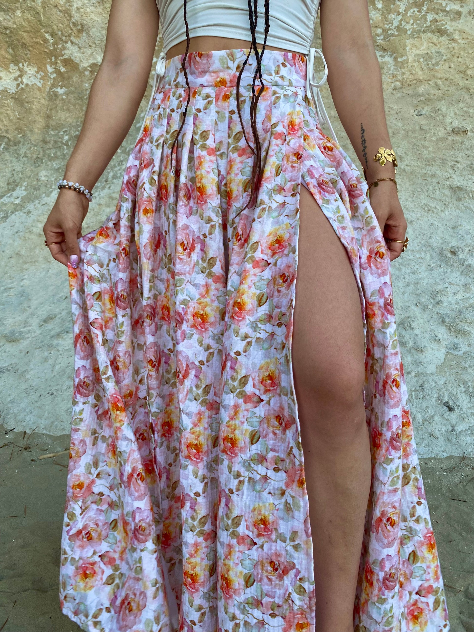 Jupe "Golden flowers"